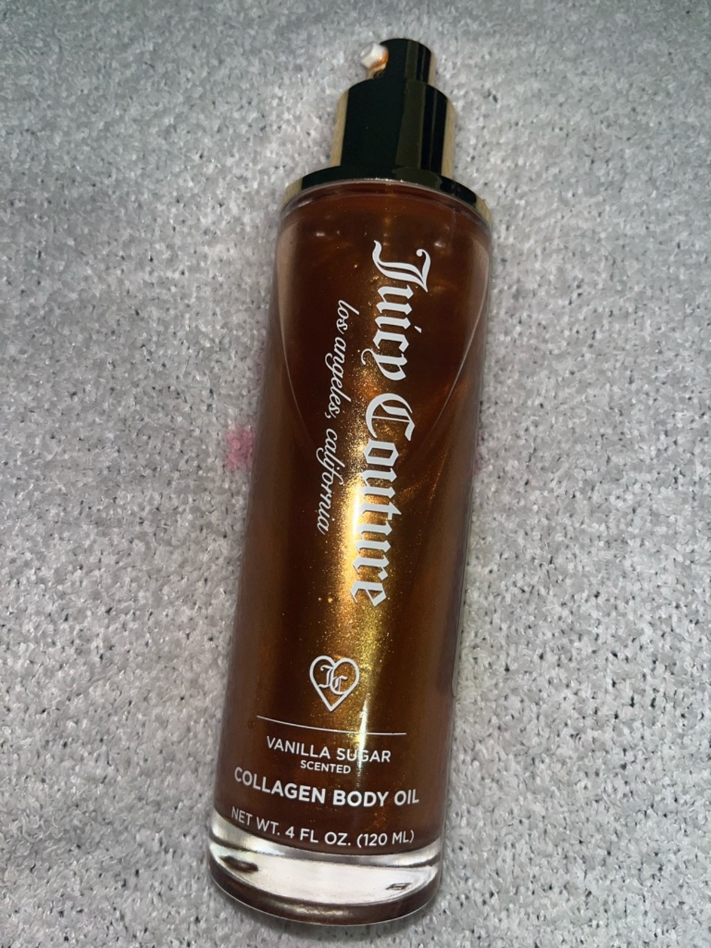 Juicy Couture Shimmery Bronze Vanilla Sugar Collagen Body Oil